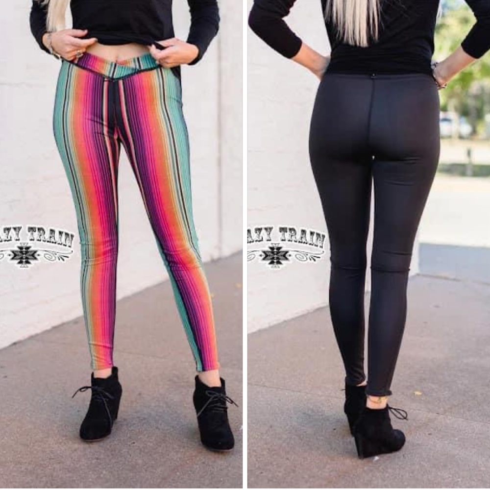 Crazy Train Reversible leggings